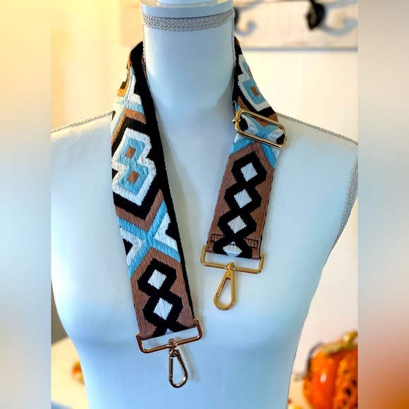 BRAND NEW! Aqua Brown Crossbody Strap💙 ~BAG NOT INCLUDED~ - Picture 2 of 8